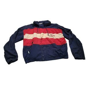 Vintage Stars & Stripes Windbreaker Men Sz XL Full Zip‎ Dennis Conner Outerwear